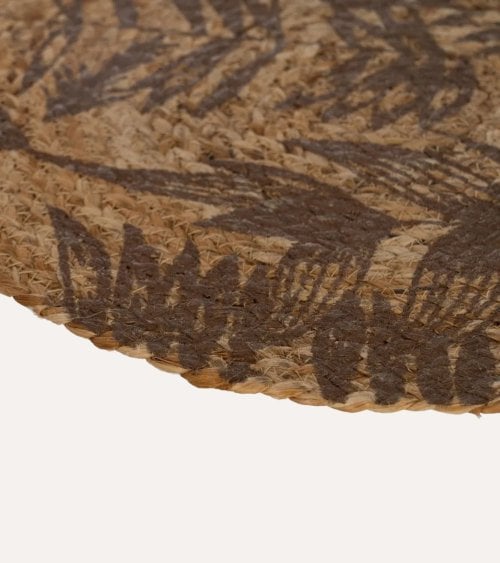 Salvamantel Hojas de Fibra de Yute