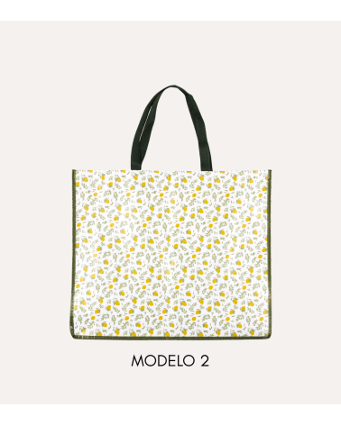 Bolsa de Compra Estampado Limones de Poliéster