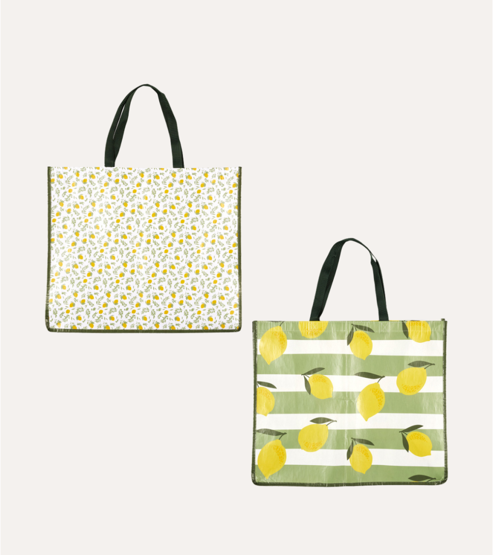 Bolsa de Compra Estampado Limones de Poliéster