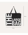 Bolsa de Compra Large con Cremallera de Algodón