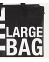 Bolsa de Compra Large con Cremallera de Algodón