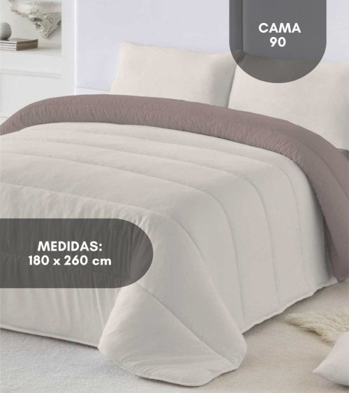 Edredón Nórdico Bicolor de Tacto de Plumas