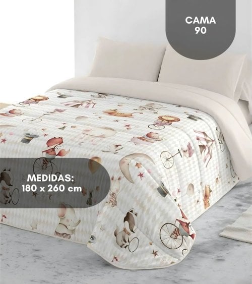 Edredón Nórdico Infantil Circus de Tacto de Plumas