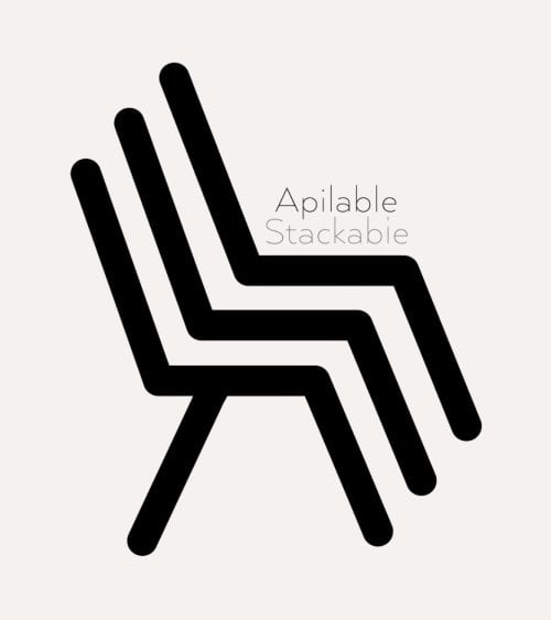 Silla Apilable Mattson de Polipropileno