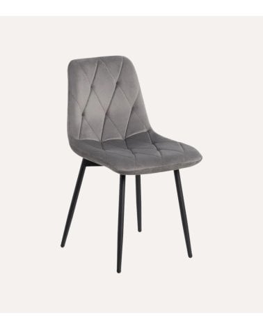 Silla Champagne de Poliéster y Metal