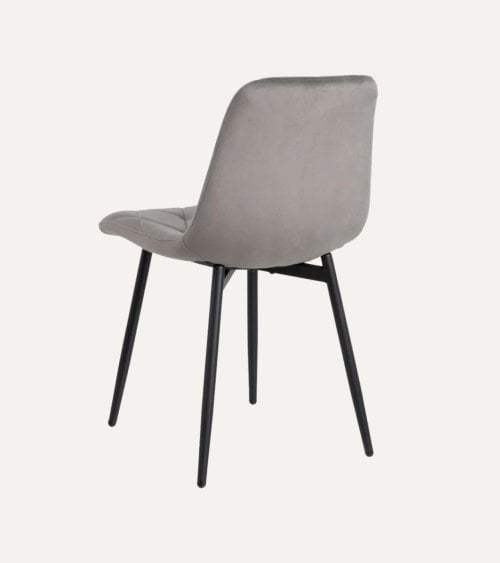 Silla Champagne de Poliéster y Metal