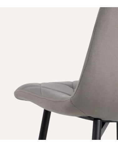 Silla Champagne de Poliéster y Metal