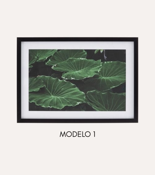 Cuadro Impreso Fotografía de Hojas de MDF