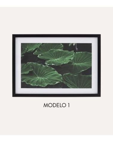 Cuadro Impreso Fotografía de Hojas de MDF