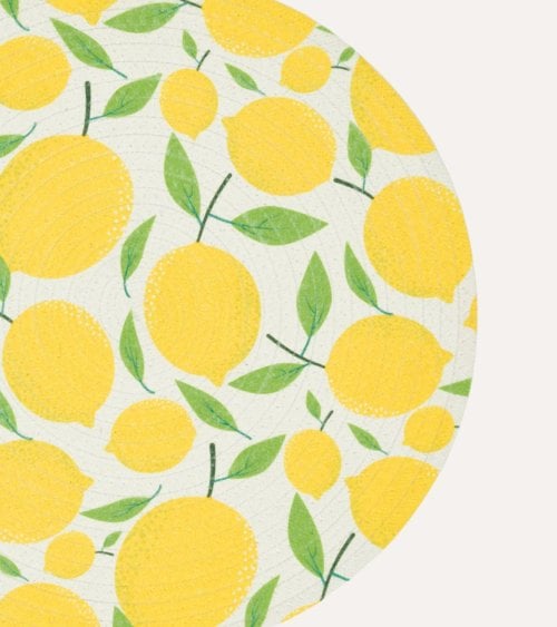 Mantel Individual Estampado Limones de Poliéster