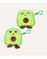 Monedero Aguacate Kawaii de Terciopelo