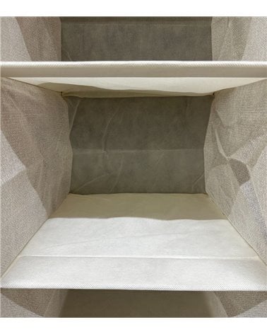 Organizador Colgante para Armario con Tres Baldas Beige