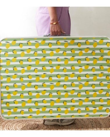 Mesa Plegable Estampado Limones de Plástico