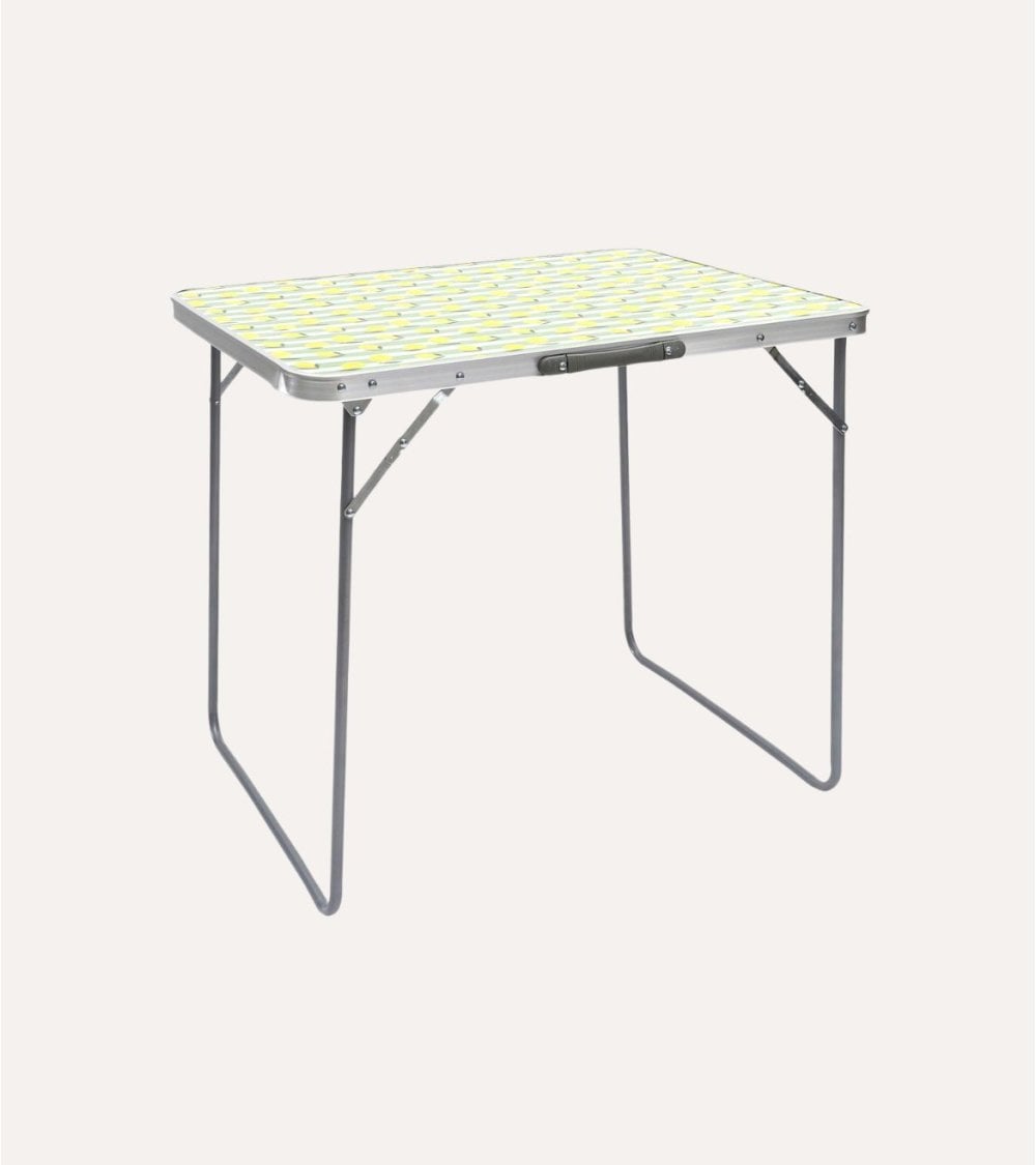 Mesa Plegable Estampado Limones de Plástico