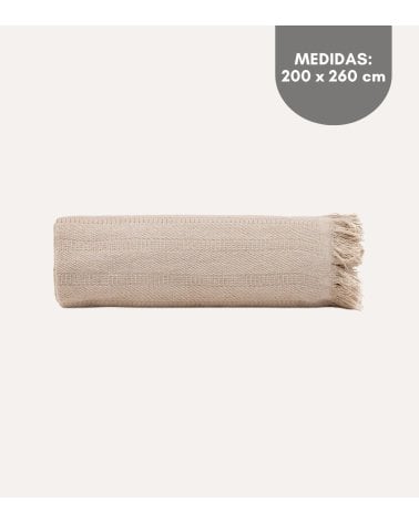 Manta de Tejido Fino de Algodón Reciclado