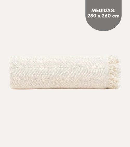 Manta de Tejido Fino de Algodón Reciclado