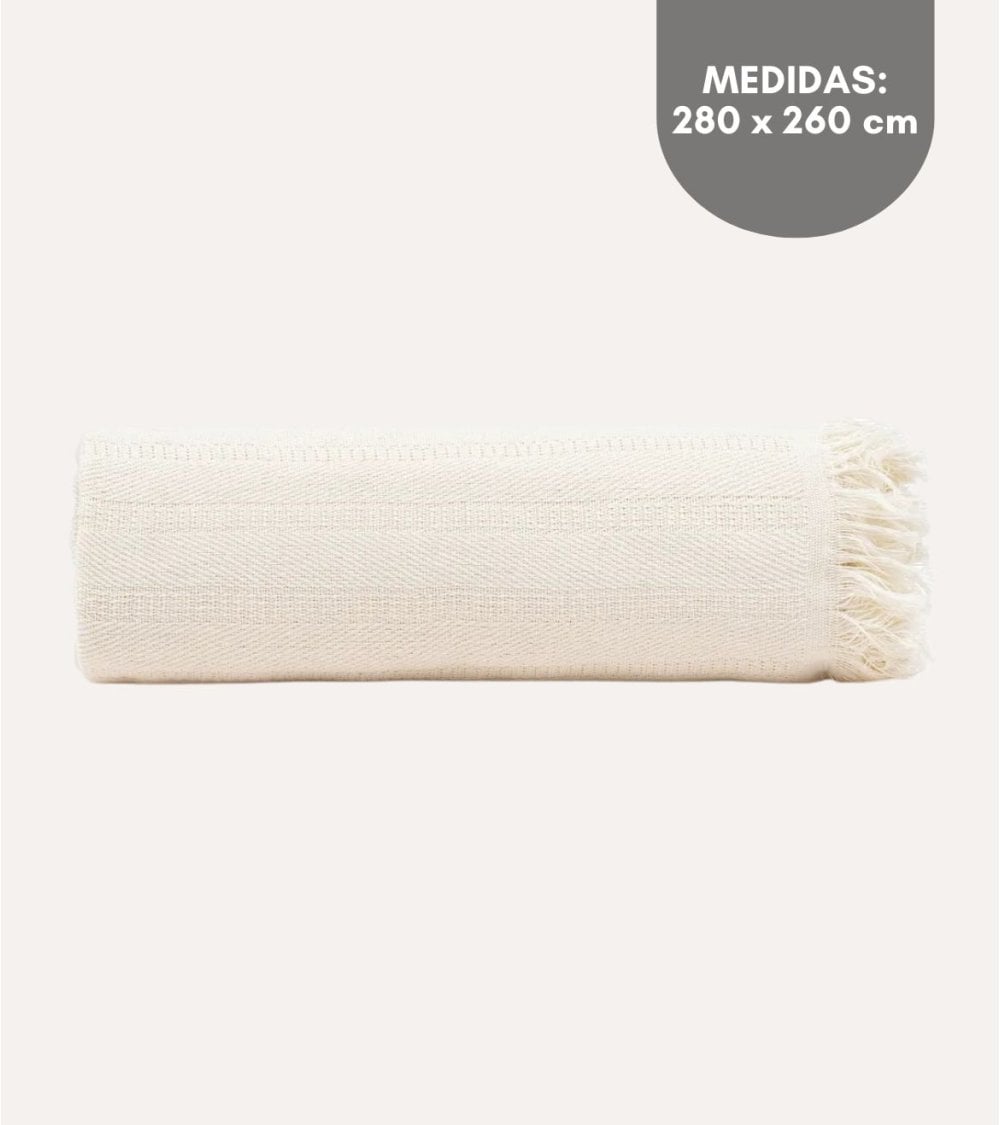 Manta de Tejido Fino de Algodón Reciclado