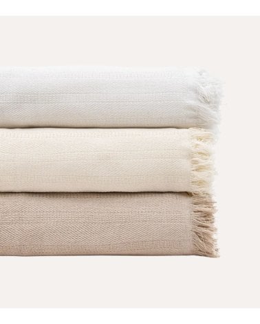 Manta de Tejido Fino de Algodón Reciclado