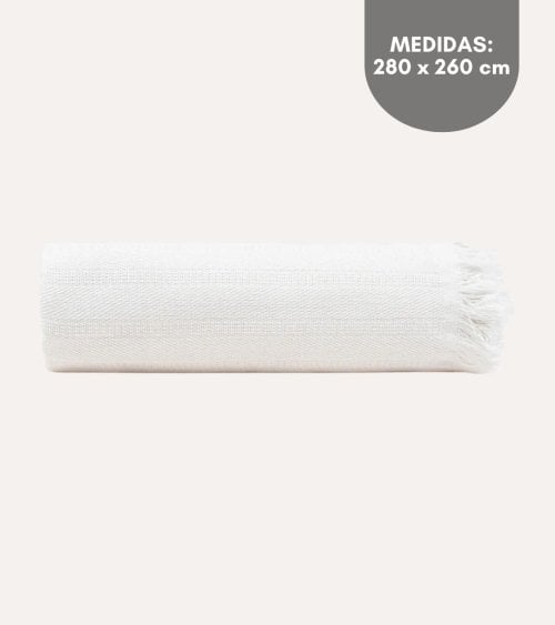 Manta de Tejido Fino de Algodón Reciclado