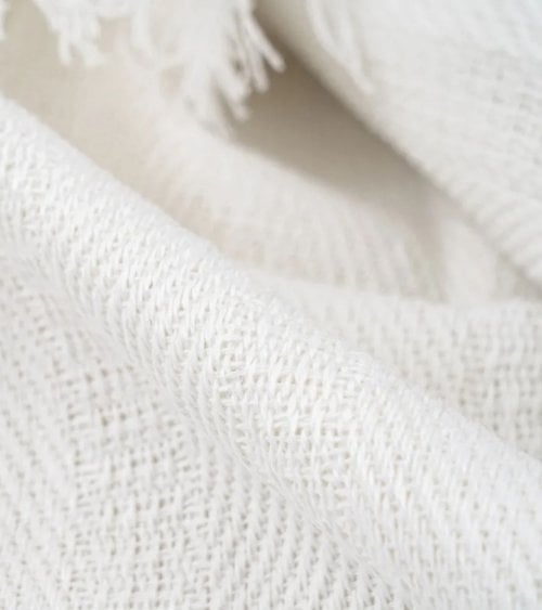 Manta de Tejido Fino de Algodón Reciclado