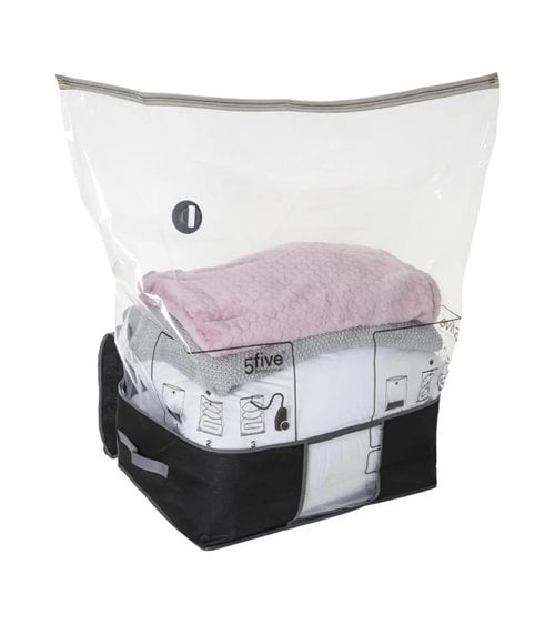 Caja de Almacenamiento con Bolsa al Vacío Negra