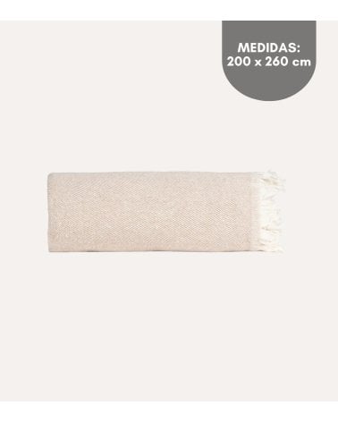 Manta Lisa de Tejido Fino de Algodón Reciclado