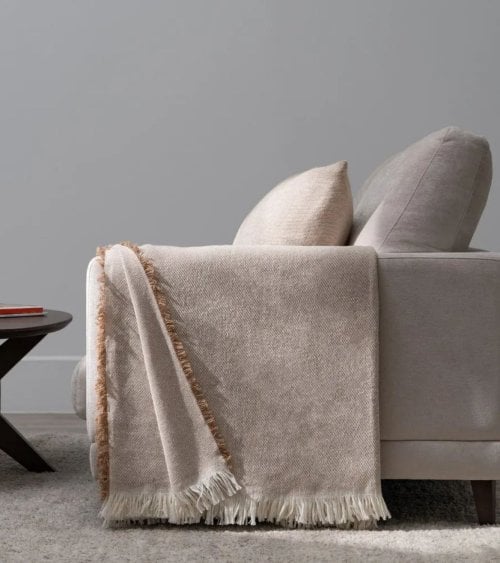 Manta Lisa de Tejido Fino de Algodón Reciclado