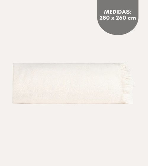 Manta Lisa de Tejido Fino de Algodón Reciclado