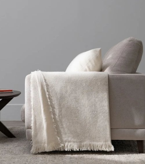 Manta Lisa de Tejido Fino de Algodón Reciclado