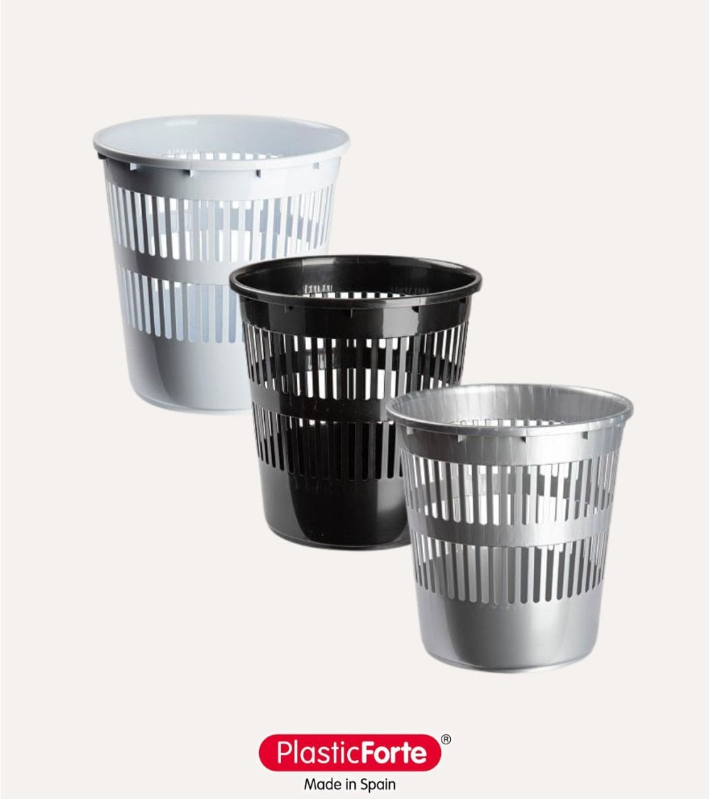 Papelera Clásica Rejilla de Plástico