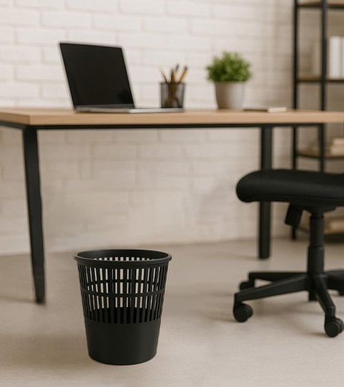 Papelera Clásica Rejilla de Plástico