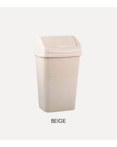 Papelera Pastel con Tapa Basculante de Plástico