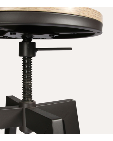 Set de Mesa con 2 Taburetes de Madera y Hierro