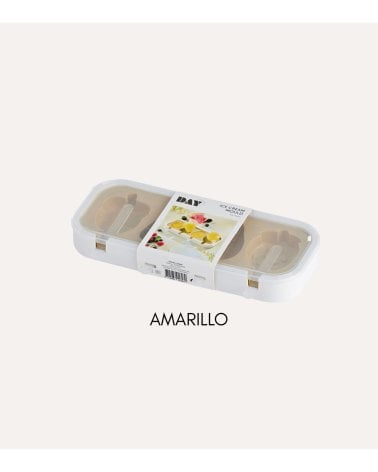 Molde 4 Helados de Plástico y Silicona