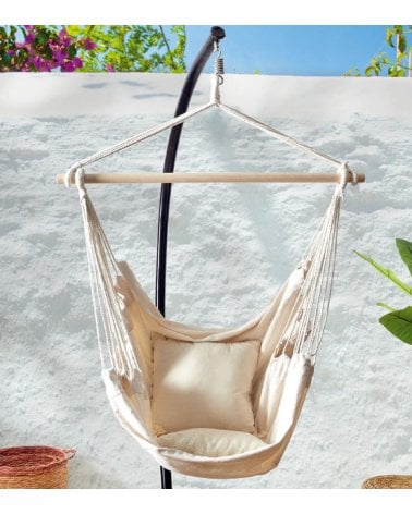 Silla Balancín Colgante de Algodón y Viscosa