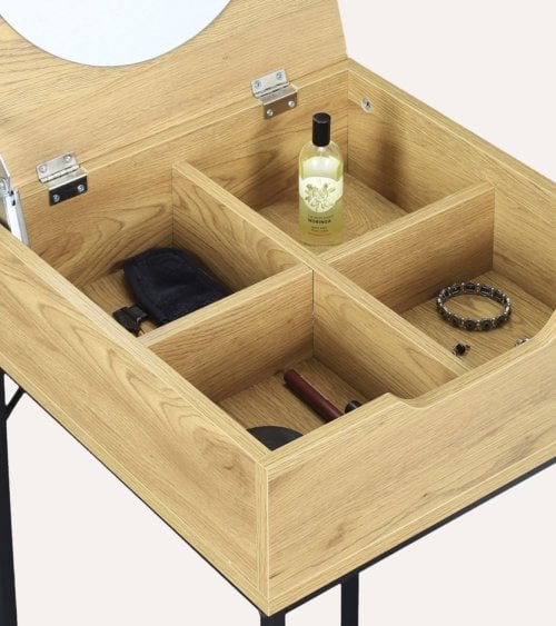 Tocador con Tapa Vanity de Madera