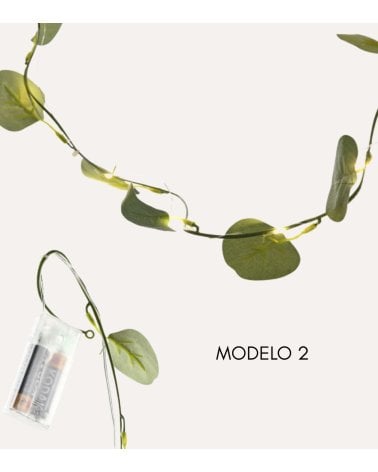 Guirnalda de Hojas Tropicales Decorativas de 10 LEDs