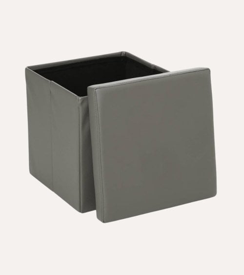 Puff Plegable Cuadrado de PVC