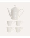 Set de Café Hada de 4 Tazas y Tetera de Porcelana