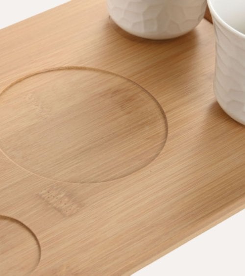 Set de Café Hada de 4 Tazas y Tetera de Porcelana