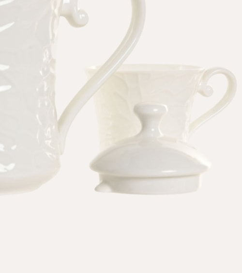 Set de Café Hada de 4 Tazas y Tetera de Porcelana