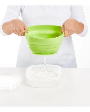 Colador 3 en 1 con Fiambrera y Tapa de Silicona de Platino