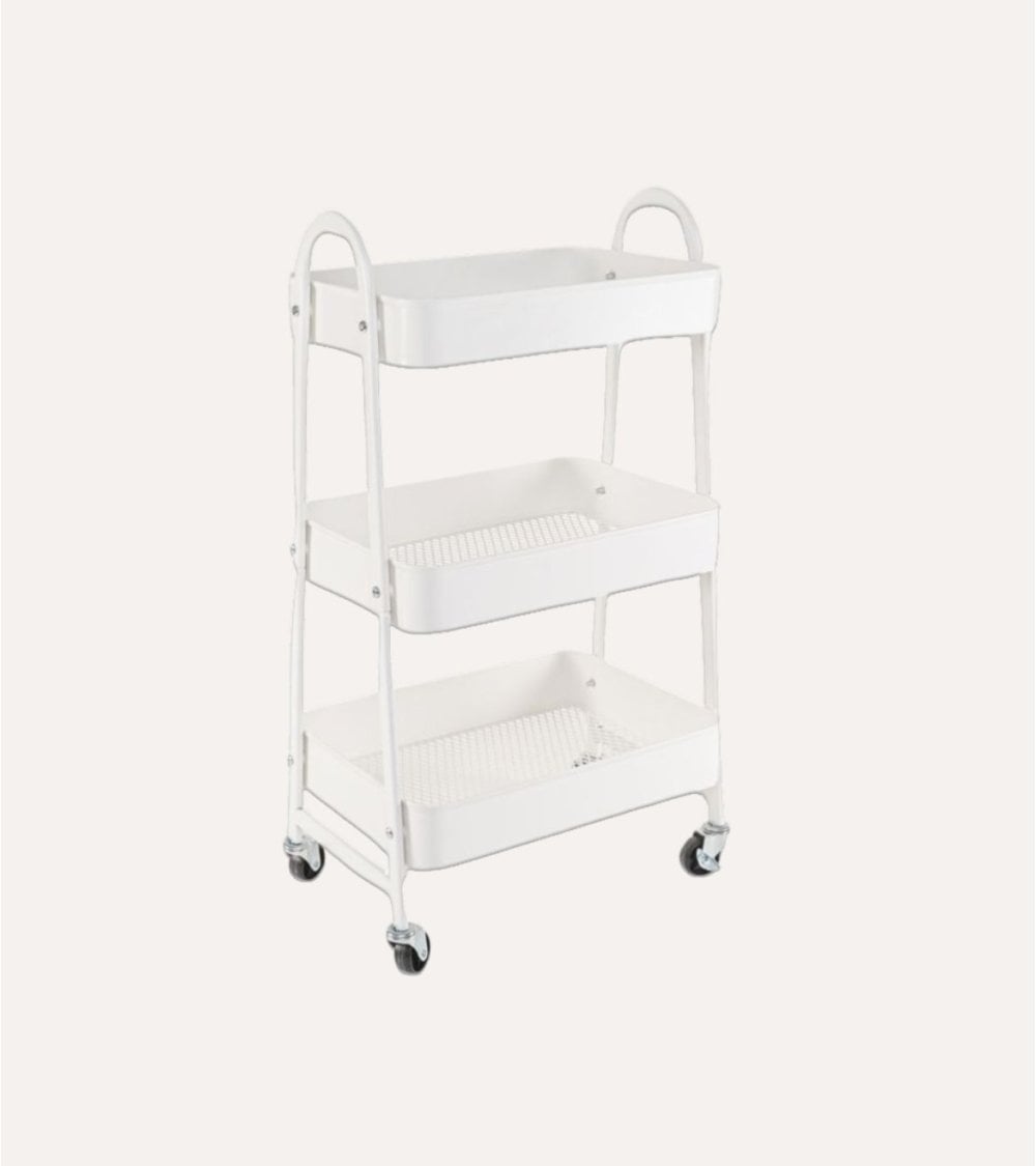 Carrito Auxiliar Camacho de 3 Niveles de Metal