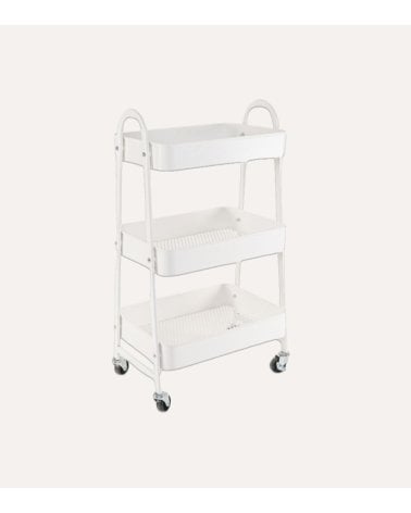 Carrito Auxiliar Camacho de 3 Niveles de Metal