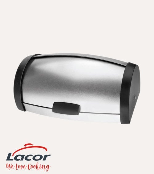 Panera de Acero Inoxidable y Tapa Abatible
