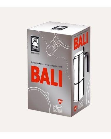 Cafetera Italiana Bali de Acero Inoxidable 18/10