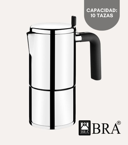 Cafetera Italiana Bali de Acero Inoxidable 18/10