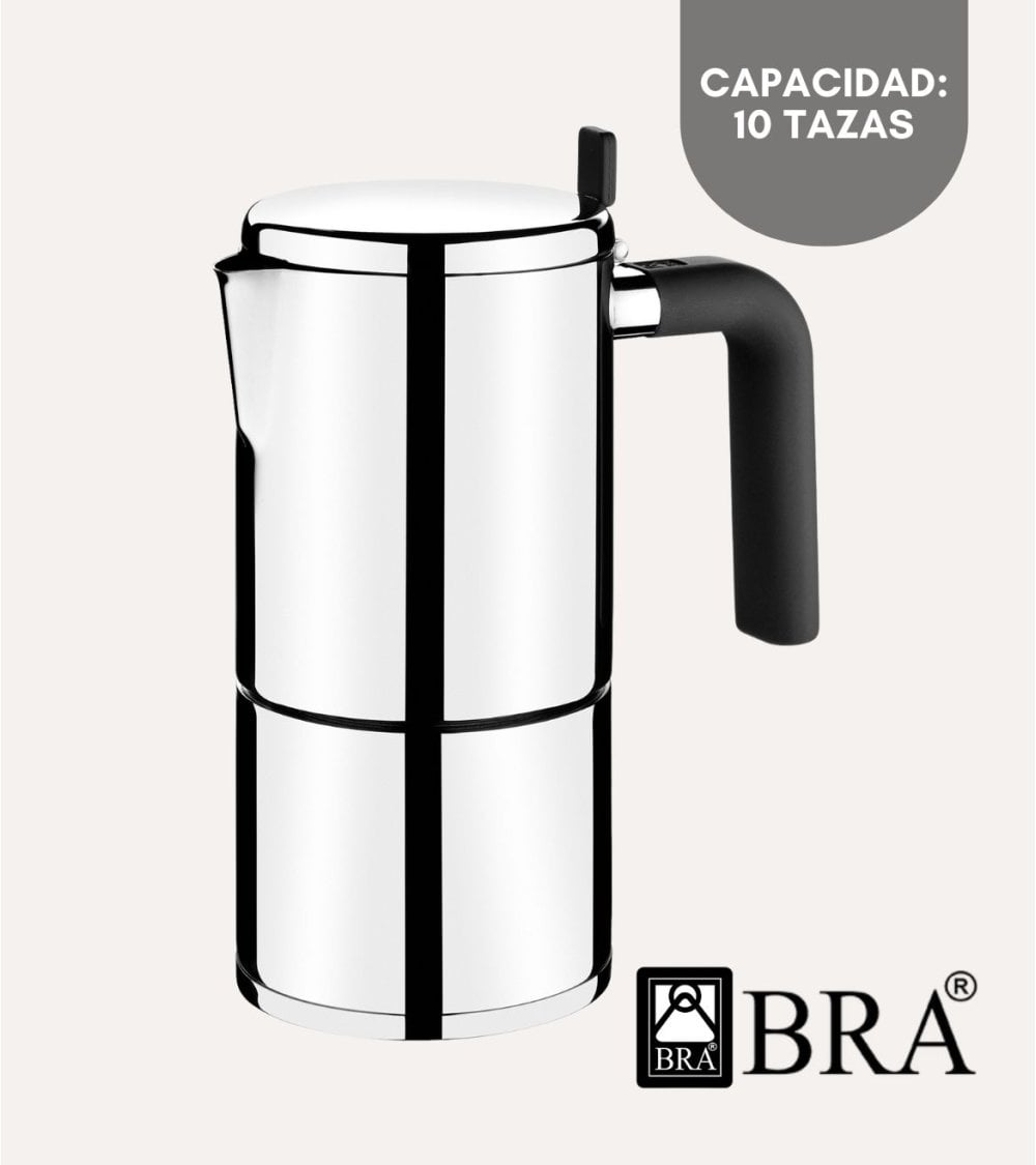 Cafetera Italiana Bali de Acero Inoxidable 18/10