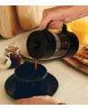 Cafetera Embolo Dark de Vidrio Templado