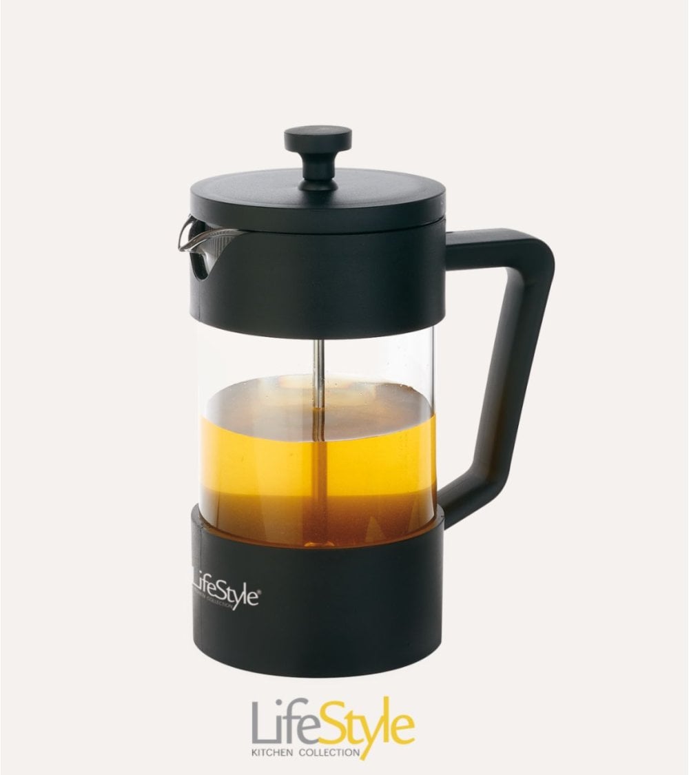 Cafetera Embolo Dark de Vidrio Templado